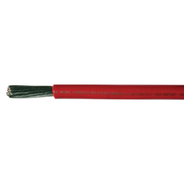 Cobra Wire Cable® - 4/0 AWG 25' Red Tinned Copper Battery Cable