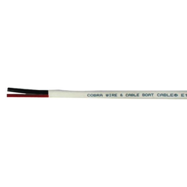 Cobra Wire Cable® - 12/2 AWG 100' Red/Black Flame Retardant Tinned Duplex Wire