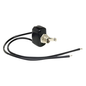 Cole Hersee® - 12 - 24 V DC 15/25 A Off/Mom On Brass SPST Heavy-Duty Toggle Switch with 2 Wires