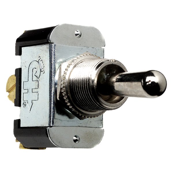 Cole Hersee® - 12 - 24 V DC 15/25 A Mom (On)/Off/Mom On Nickel Plated Brass SPDT Heavy-Duty Toggle Switch with 3 Screws