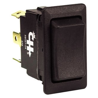 Cole Hersee® - 58027 Series 12 V DC 25 A (On)/Off/(On) Plastic DPST Rocker Switch with 6 Blades