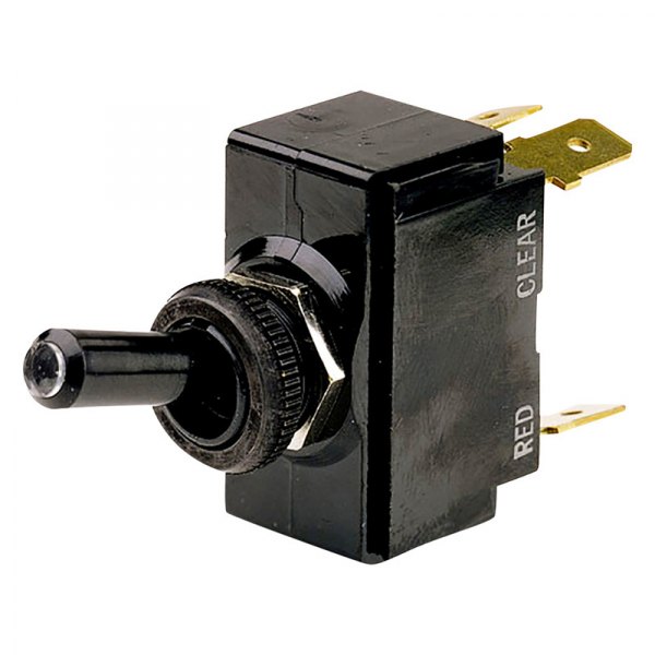 Cole Hersee® - M-54111 Series 12 V DC 25 A On/Off/On Chrome Plated Brass SPDT Illuminated Toggle Switch with 5 Blades, Retail