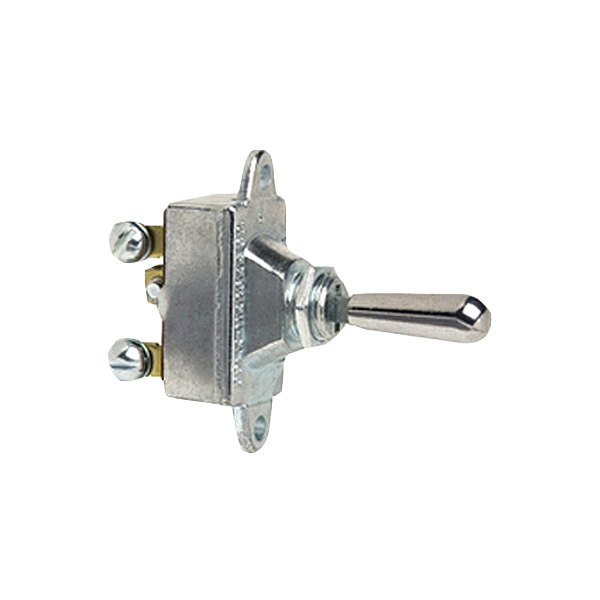 Cole Hersee® - 551800 Series 12 - 24 V DC 15/25 A On/Off/On Chrome Plated Brass SPDT Toggle Switch with 3 Screws