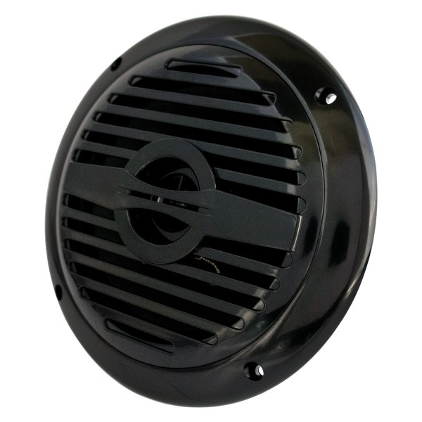 CPS Marine® - Sport Series 6.5" 80W 2-Way 4-Ohm Gloss Black Flush Mount Speaker