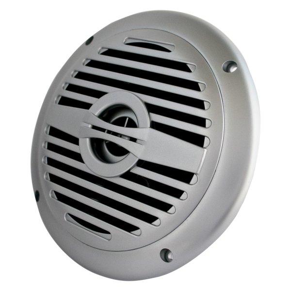 CPS Marine® - Sport Series 6.5" 80W 2-Way 4-Ohm Silver Flush Mount Speaker
