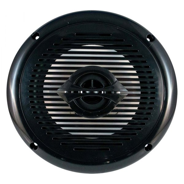 CPS Marine® - 6.5" 80W 2-Way 4-Ohm Black Flush Mount Speaker