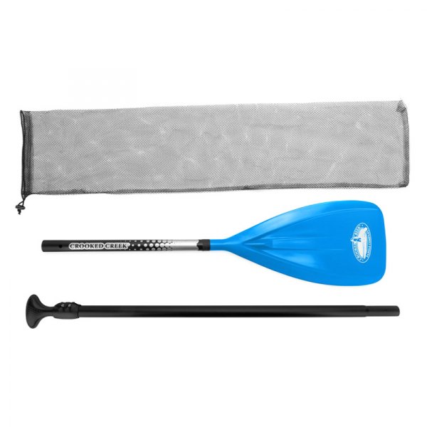 Crooked Creek® - 67"-86" Blue 3-Piece SUP Paddle with Mesh Bag