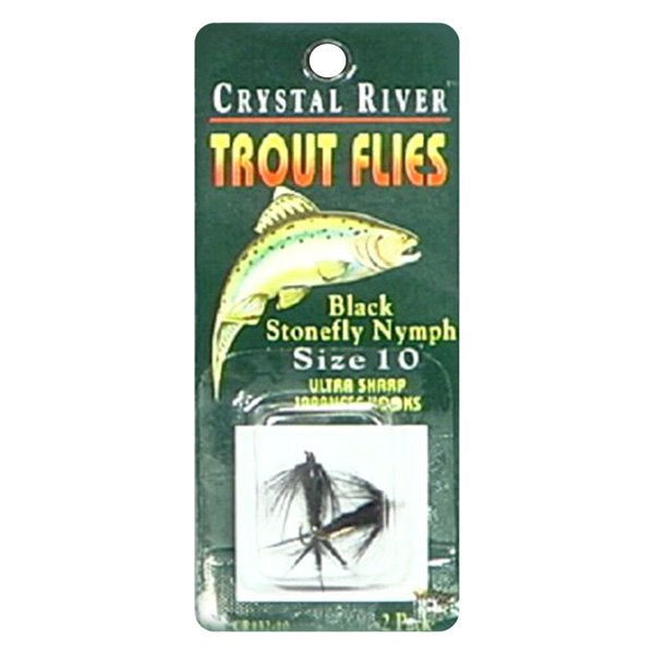 Crystal River® - Stonefly #10 Black Fly Lures