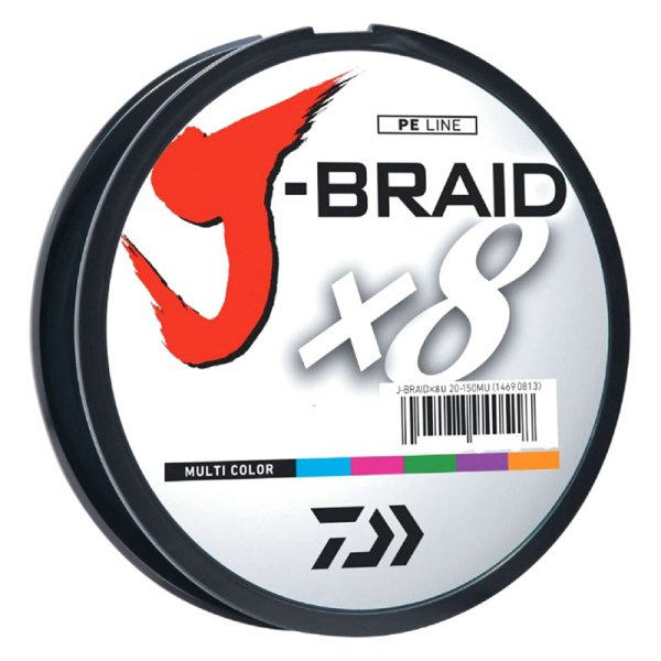 Daiwa® - J-Braid™ 330 yd 30 lb Multi-Color X8 Braided Fishing Line