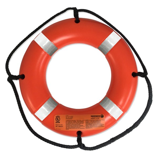 Datrex® - 20" Orange Life Ring Buoy with Reactive Type