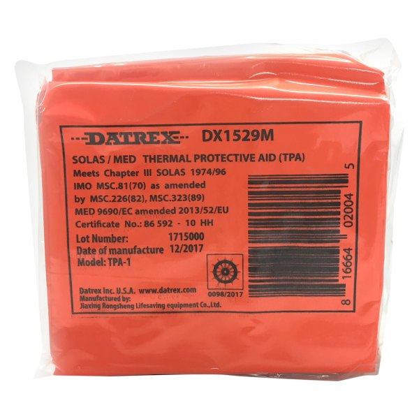 Datrex® - SOLAS Thermal Protective Aid