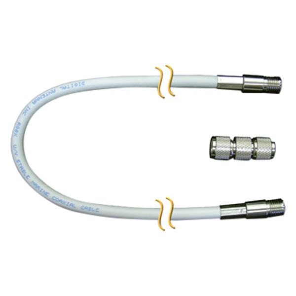 Digital Antenna® - RG8X 10' Coaxial Cable with Mini-UHF F Connectors