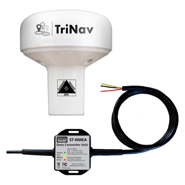 Digital Yacht® - TriNav™ GPS160 White GPS Antenna with 33' Cable and SeaTalk Connection
