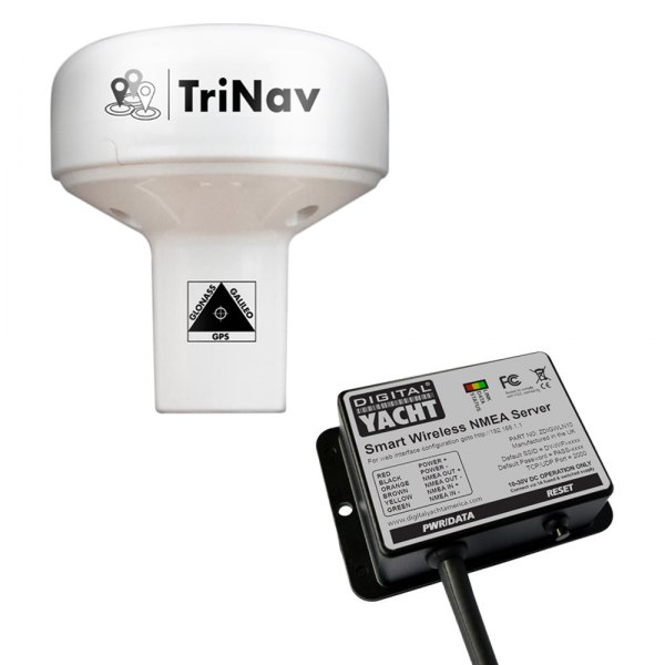 Digital Yacht® - TriNav™ GPS160 White GPS Antenna with 33' Cable and Wireless Connection