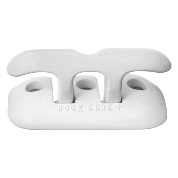 Dock Edge® - Flip-Up™ 8" L White Powder Coated Aluminum Almag 35 Dock Cleat