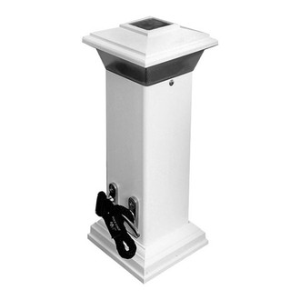 Dock Edge® - Cleat Lite™ 12" L 40 lm Solar Dock LED Light with Stainless Steel Mooring Cleat