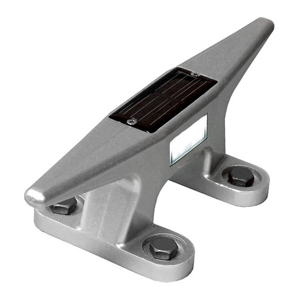 Dock Edge® - 10" L Aluminum Solar Open Base Dock Cleat