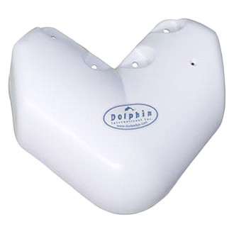 Dock Edge® - Dockside™ 1-1/2" L x 6-1/2" H White PVC Corner Mount Dock Bumper