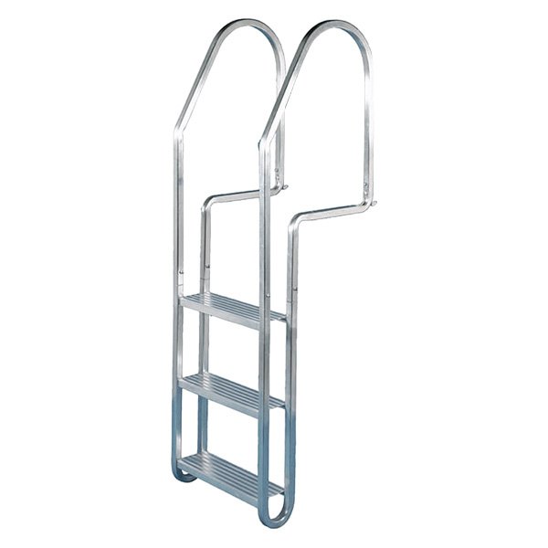 Image may not reflect your exact product! Dock Edge® - 18-1/2" H Aluminum 5-Step Kwik Release Dock Ladder