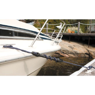 Dock Edge® - 9/16"-3/4" D Black Rubber Mooring Snubber