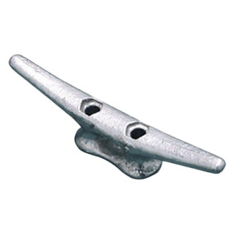 Dock Edge® - 6" L Galvanized Iron Open Base Dock Cleat