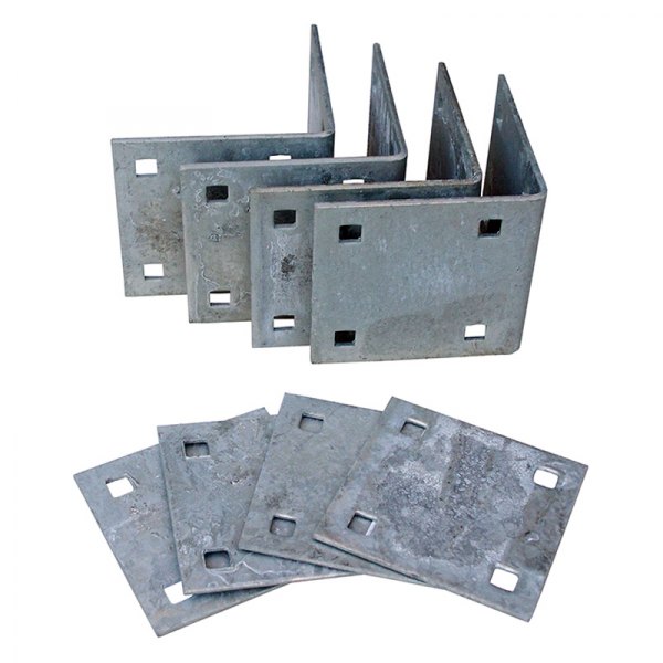 Dock Edge® - 5" L x 5" H x 1/4" T Galvanized Steel Inside Corner Kit