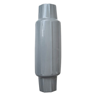 Dock Edge® - Torpedo 18" L x 5" D Gray PVC Pipe Mount Dock Bumper