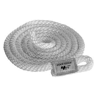 Dock Edge® - 3/8" D x 8' L White MFP Fender Lines, 2 Pieces