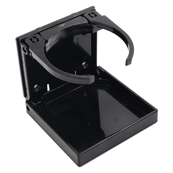 DPI Marine® - 4"x 4" O.D Black Adjustable Fold Up Drink Holder