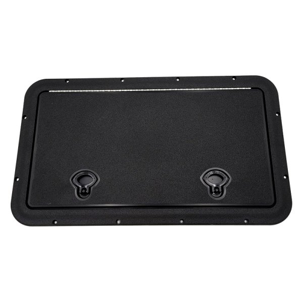 DPI Marine® - Flush Series 20-5/8" L x 11" W Black Rectangular Inspection Hatch