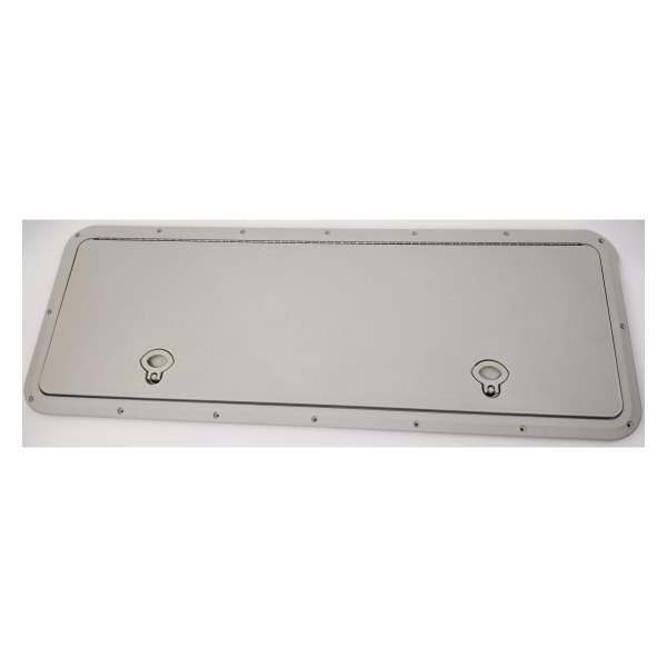 DPI Marine® - Flush Series 28-1/4" L x 11-1/4" W Light Gray Rectangular Inspection Hatch