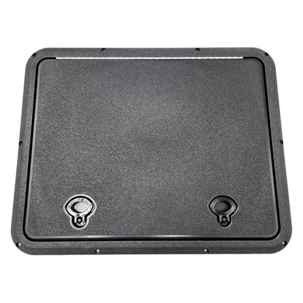 DPI Marine® - Flush Series 19-1/2" L x 15-1/8" W Black Rectangular Inspection Hatch
