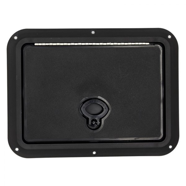 DPI Marine® - Flush Series 10-7/16" L x 7-3/8" W Black Rectangular Inspection Hatch