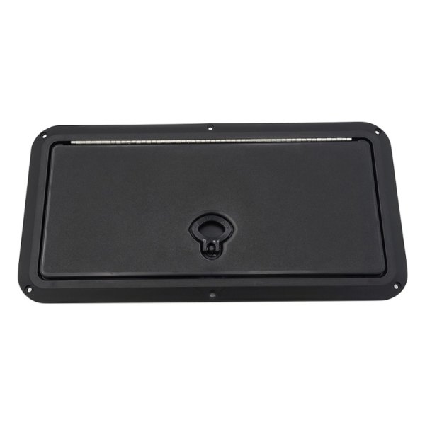 DPI Marine® - Flush Series 16-1/2" L x 7-3/8" W Black Rectangular Inspection Hatch