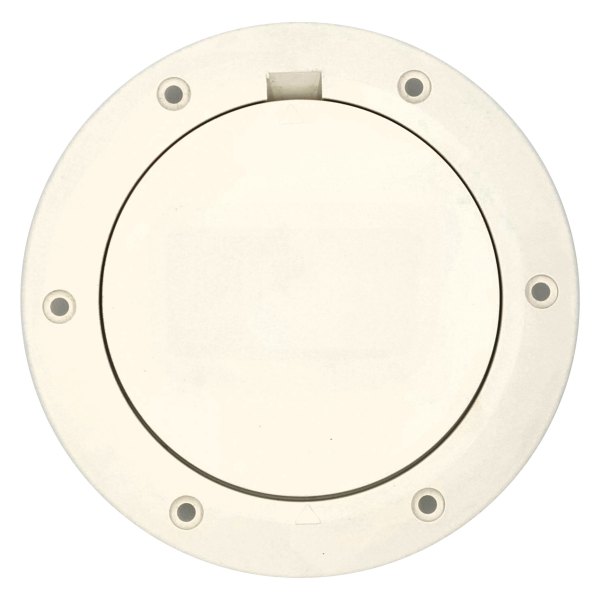 DPI Marine® - 4" D Marine White Pry-Out Deck Plate