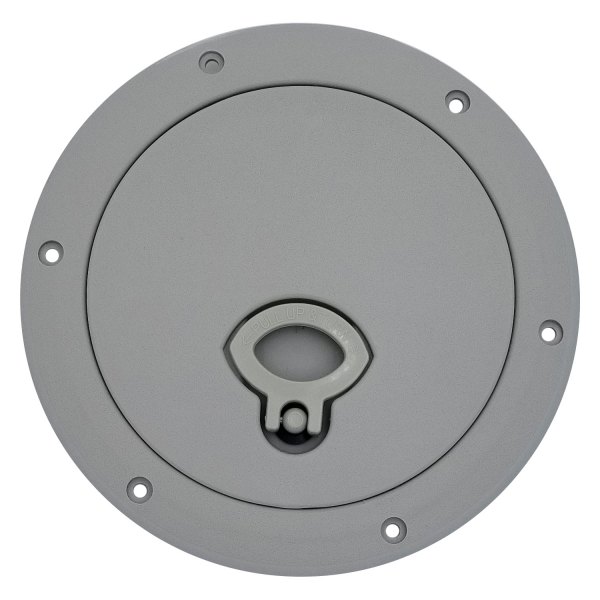 DPI Marine® - 6" D Auster (Light Gray) Pull-Up Deck Plate