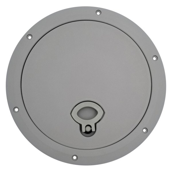 DPI Marine® - 8" D Auster (Light Gray) Pull-Up Deck Plate