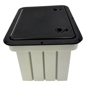 Jensen Boat Storage Compartment Box JSP20B | Black Plastic 