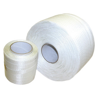 Dr.Shrink® DS-500 - 3900' L x 1/2" W White Woven Cord Strapping