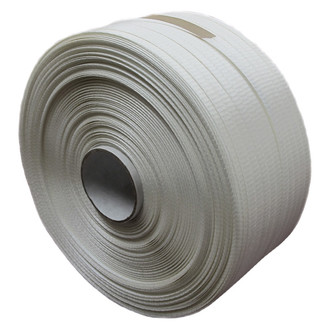 Dr.Shrink® DS-500HD - 3900' L x 1/2" W White Woven Heavy Duty Cord Strapping
