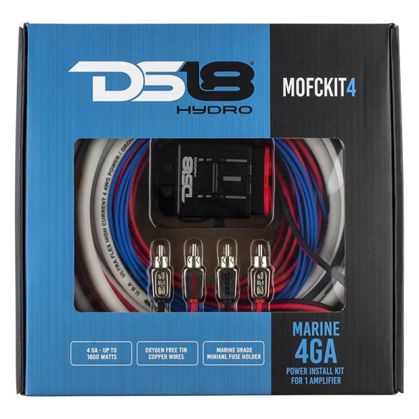 DS18® - 4 AWG 17' Amplifier Wiring Kit