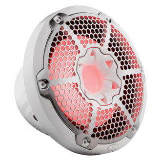 DS18® - HYDRO 600W 4-Ohm 10" White Flush Mount SVC Subwoofer with LED Lights