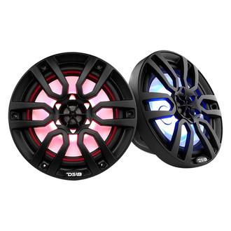 DS18® - HYDRO 375W 2-Way 8" Flush Mount Speakers with LED Lights, Pair