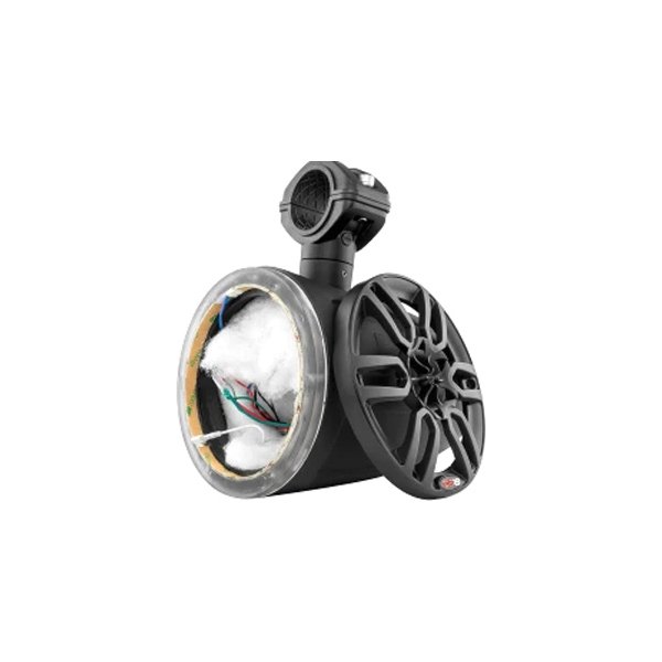 DS18® - HYDRO 300W 6.5" Black Wake Tower Speakers with LED Lights, Pair