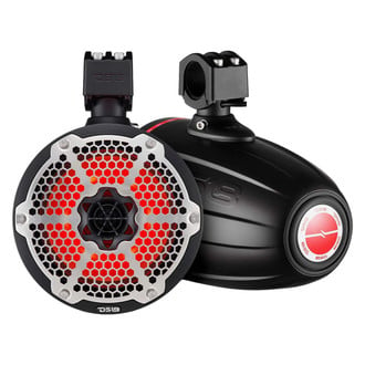 DS18® - HYDRO 550W 8" Wake Tower Speakers with Radiator, Pair