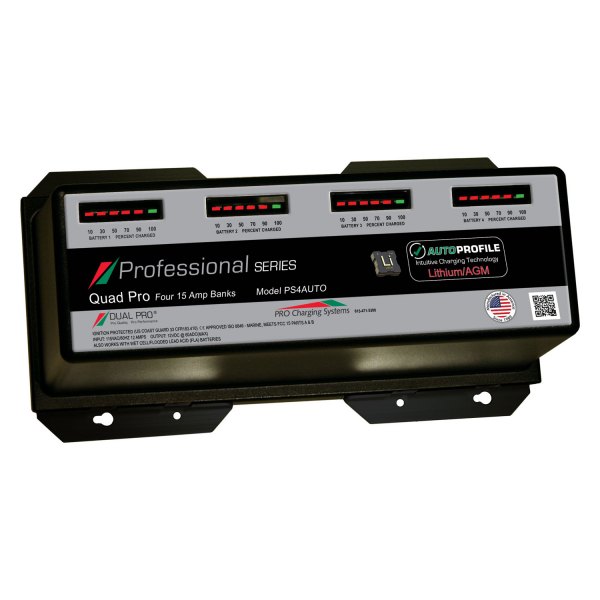 Dual Pro® - Professional Series AutoProfile 60A 4-Bank Battery Charger