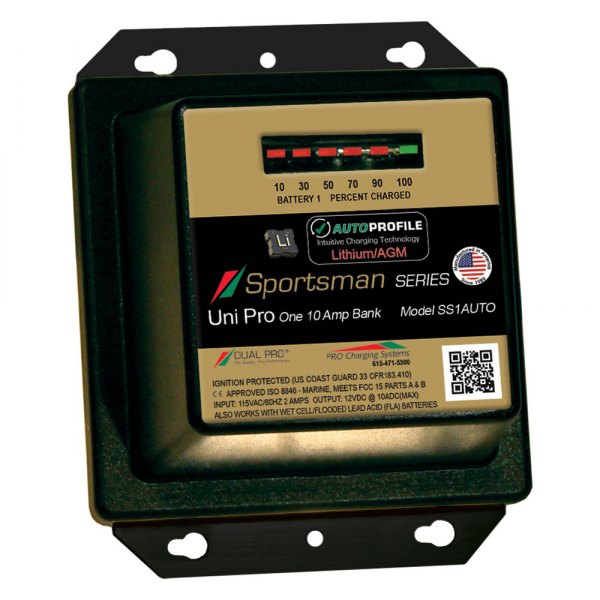 Dual Pro® - Sportman Series AutoProfile 10A 1-Bank Battery Charger