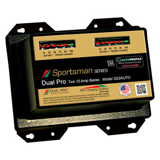 Dual Pro® - Sportman Series AutoProfile 20A 2-Bank Battery Charger
