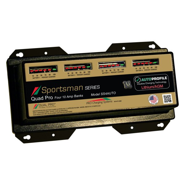 Dual Pro® - Sportman Series AutoProfile 40A 4-Bank Battery Charger