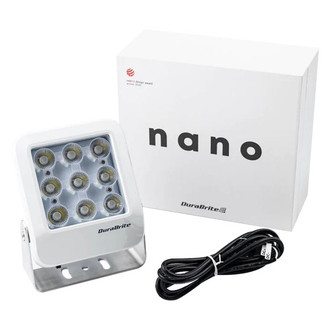 DuraBrite® SLM07500D1SW-S - Nano Sport Series 50 W 20° 7000 lm 12 - 24 V DC 5.5" L x 1.9" W x 7" H White Housing White Bracket Mount Full Blast LED Spot Light
